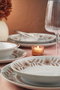 Hermia Juego de Cena de Porcelana de 24 Piezas